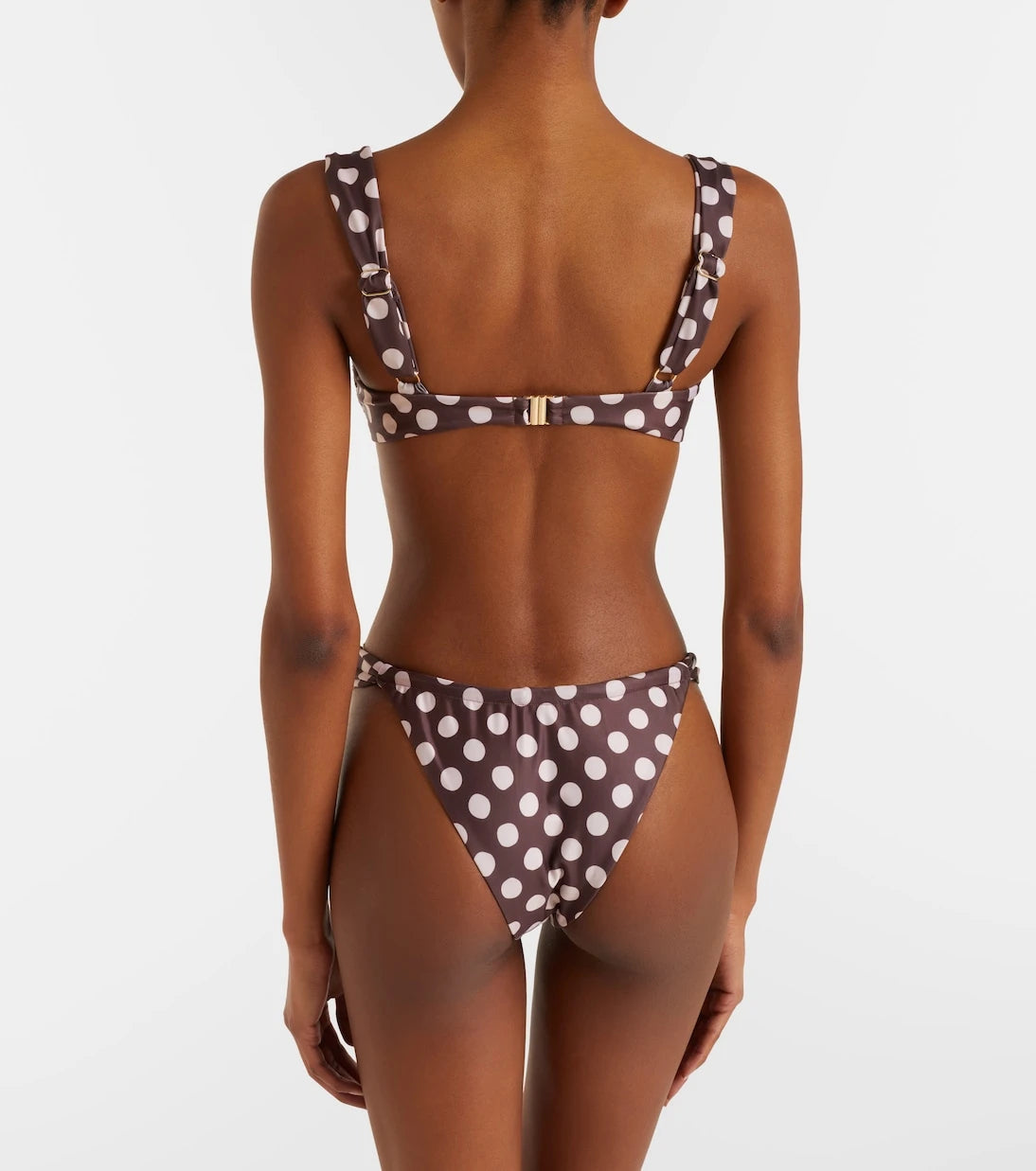 Faithfull - Andez gathered polka-dot bikini bottoms