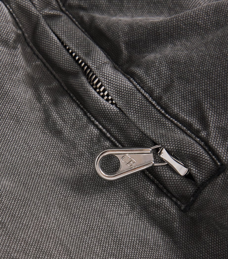 Distressed Trucker Jacket 000 BLACK