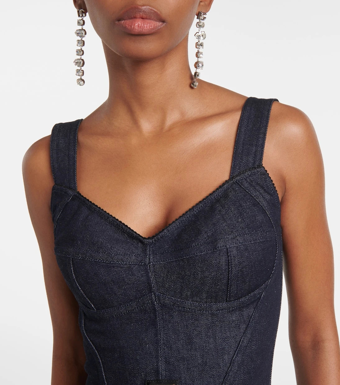Dolce&Gabbana - Denim bustier top