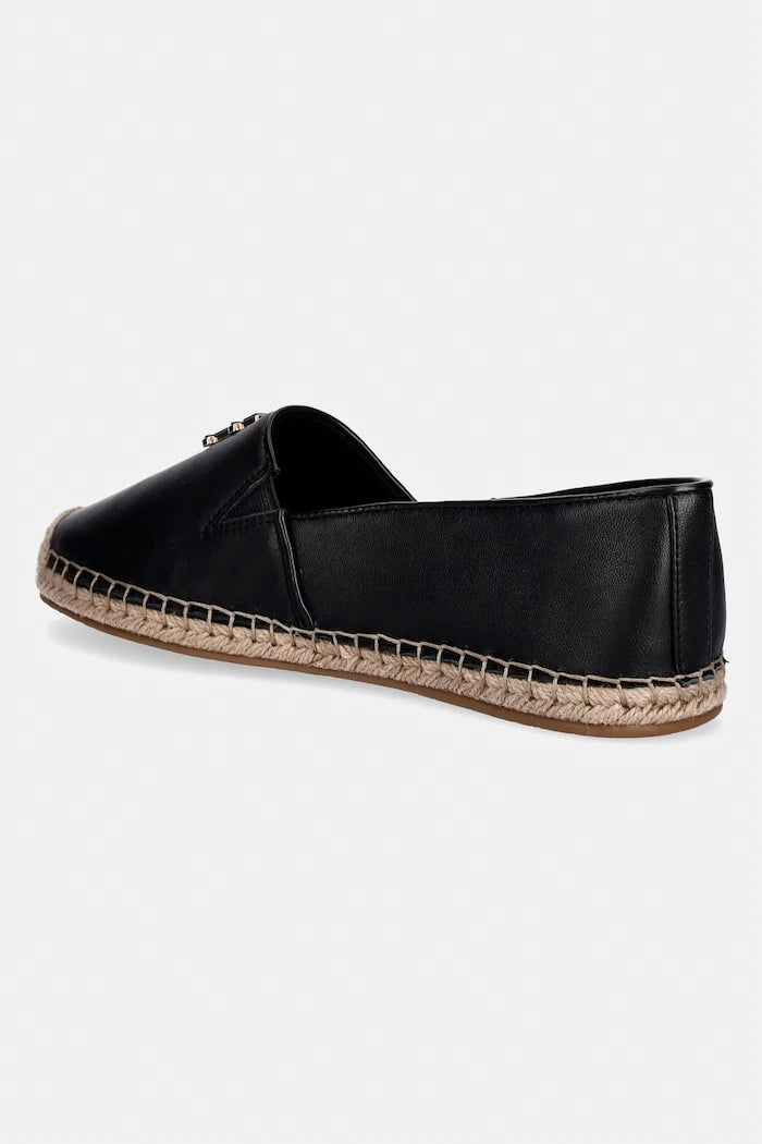 Tommy Hilfiger еспадрили дамски TH LOGO LEATHER ESPADRILLE
