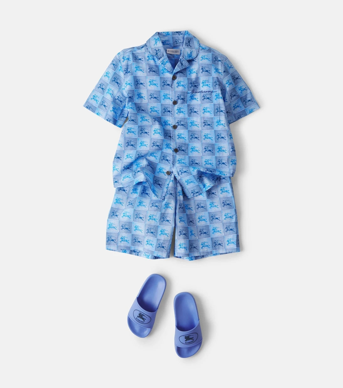 Burberry Kids - EKD cotton shorts