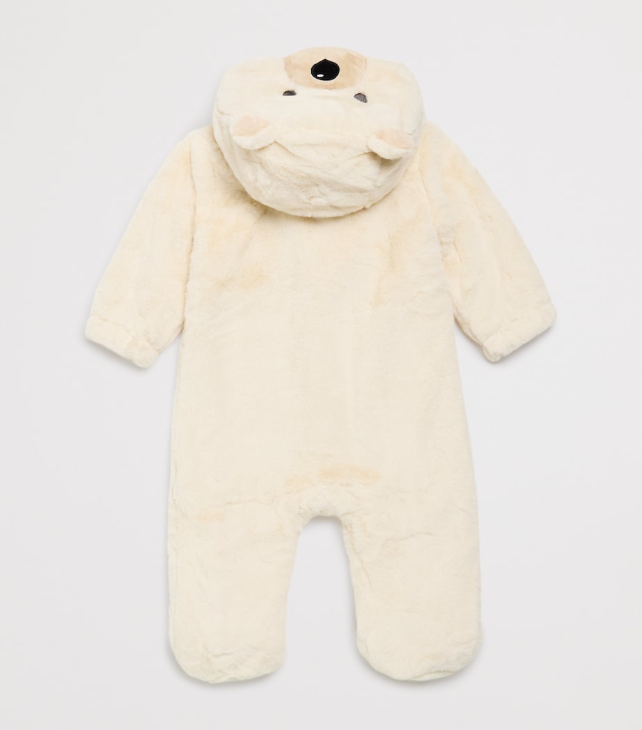 Faux Fur Polar Bear All-in-One (0-24 Months) ECRU