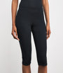 Black Smooth Layers Capri Trousers