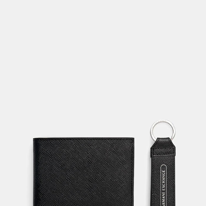 Deri cüzdan + anahtarlık Armani Exchange
