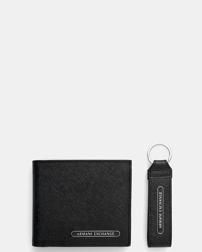 Deri cüzdan + anahtarlık Armani Exchange
