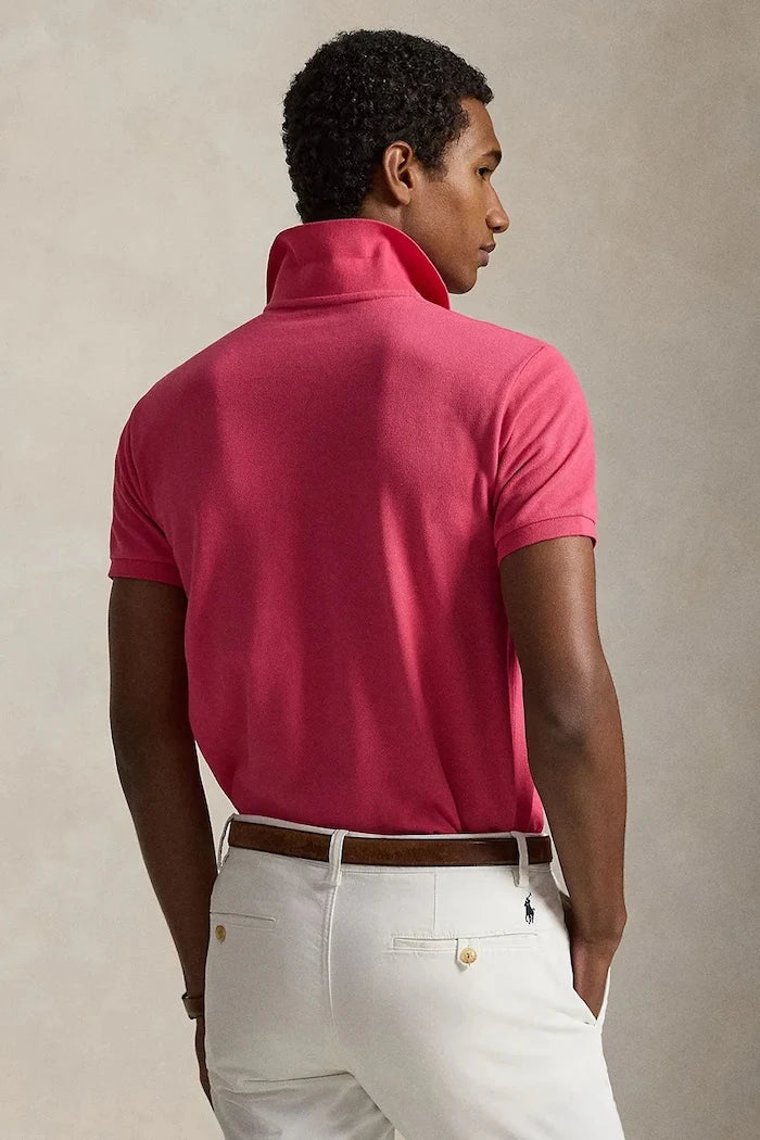 Памучна тениска с яка Polo Ralph Lauren