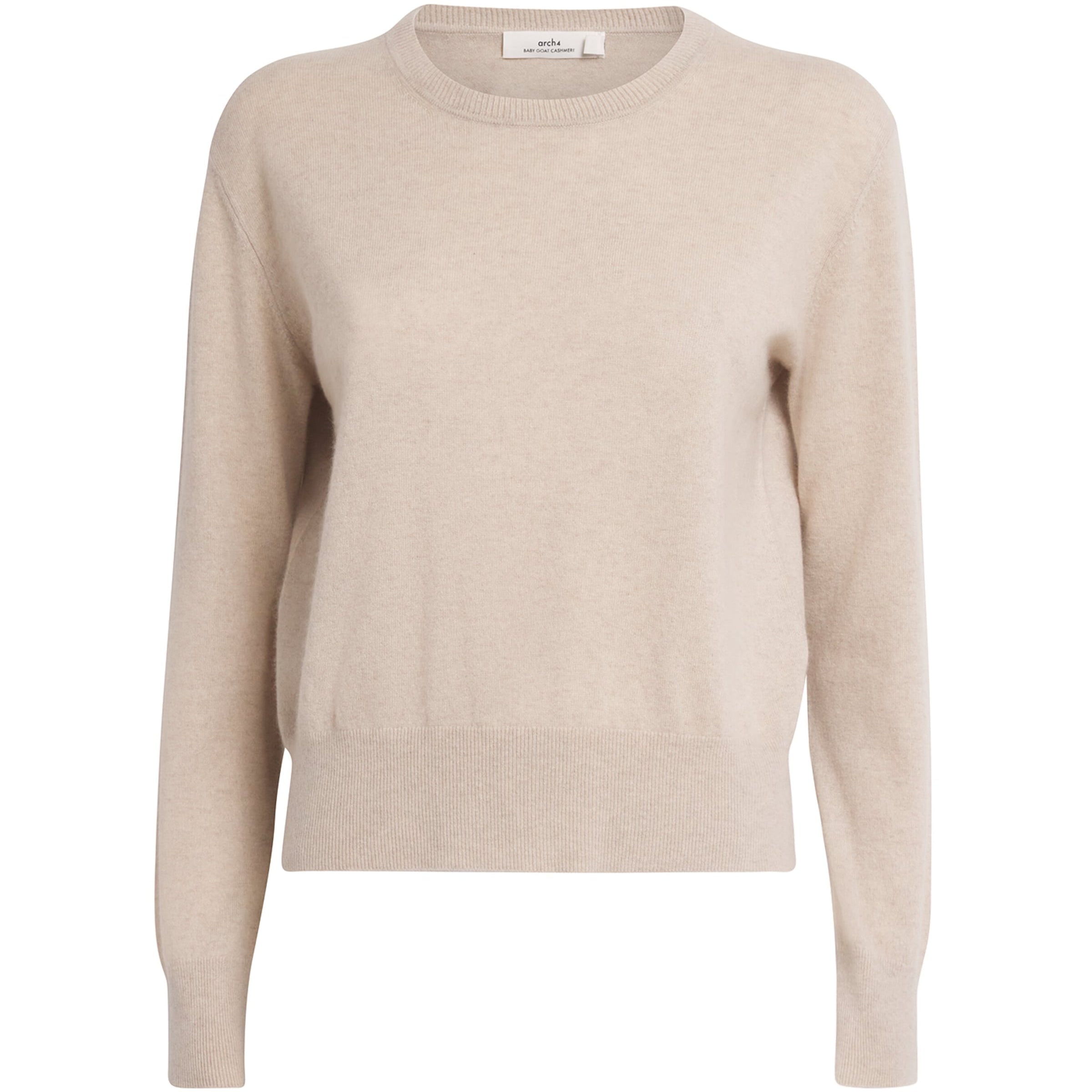 arch 4 Beige Cashmere Crew-Neck Hebe Sweater