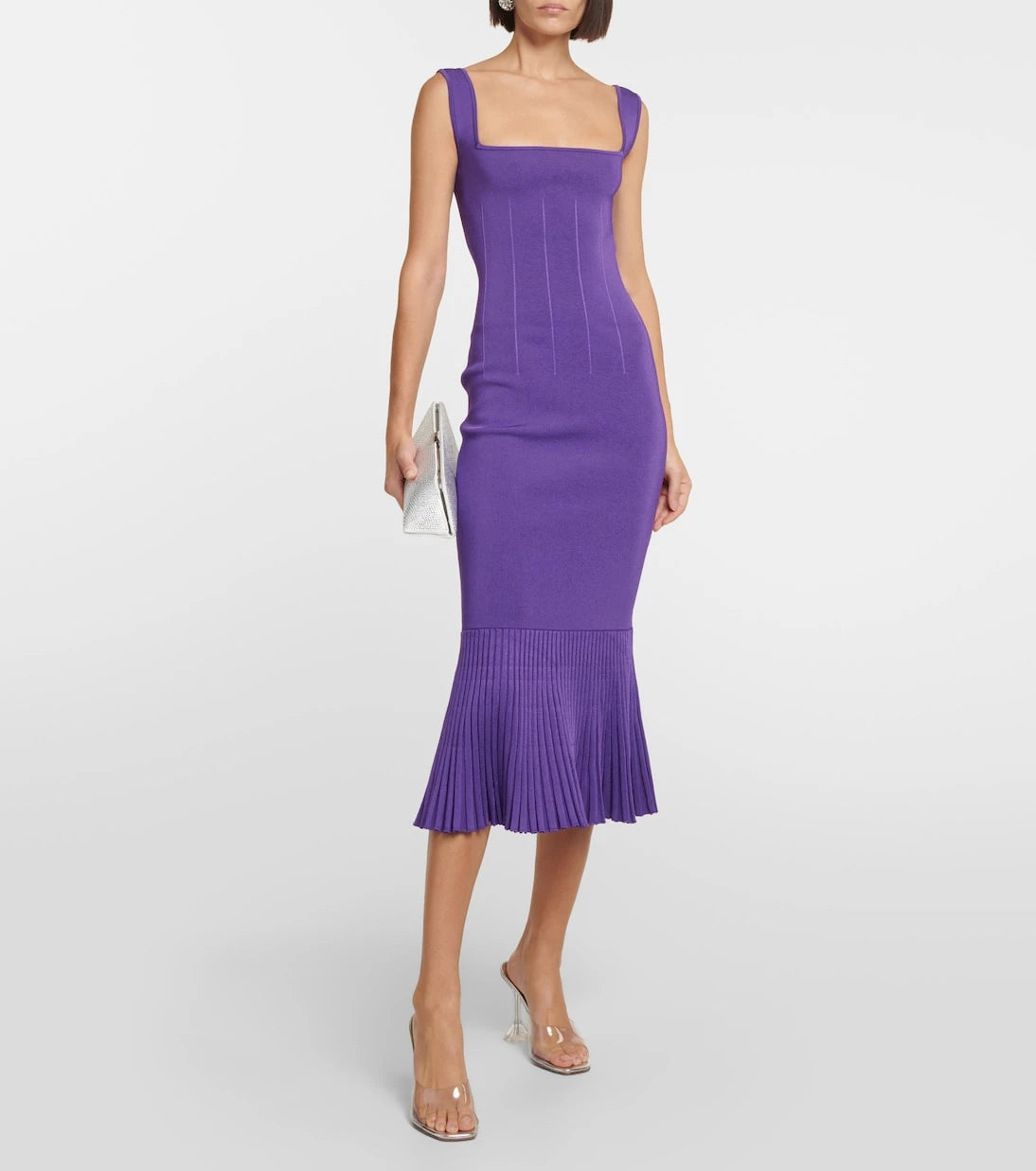 Galvan - Atalanta ruffled midi dress