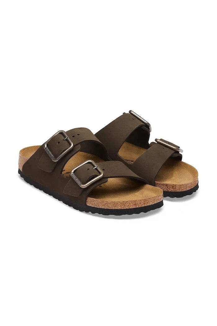 Birkenstock чехли от набук Arizona Wire Buckle Nubuck Leather