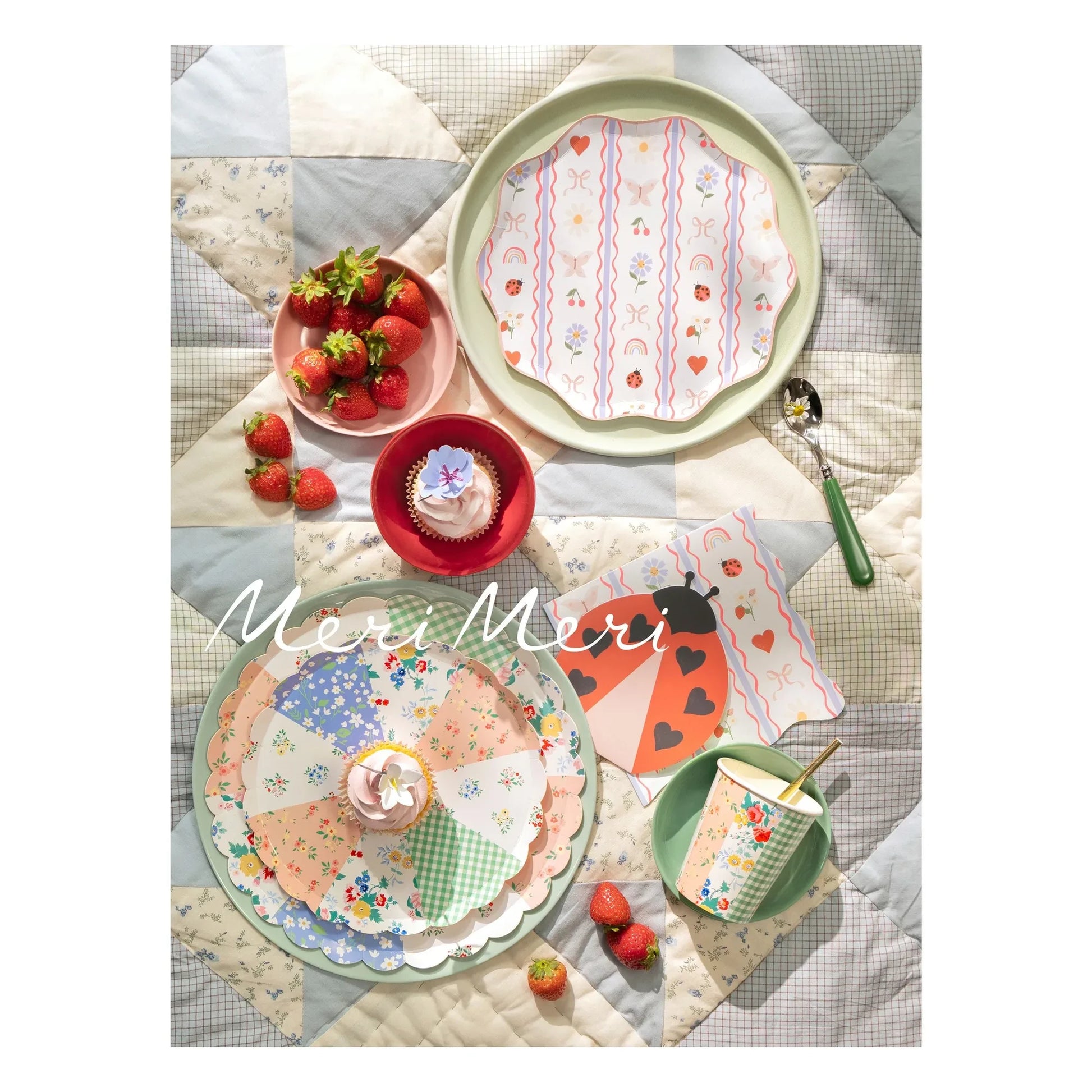 Meri Meri - Patchwork plates - Set of 8