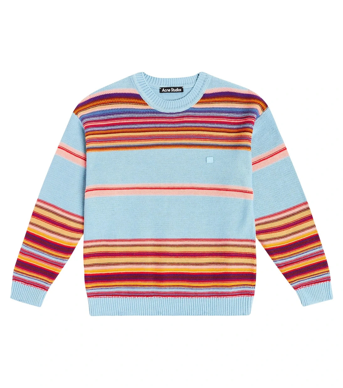 Acne Studios Kids - Face Logo striped cotton sweater