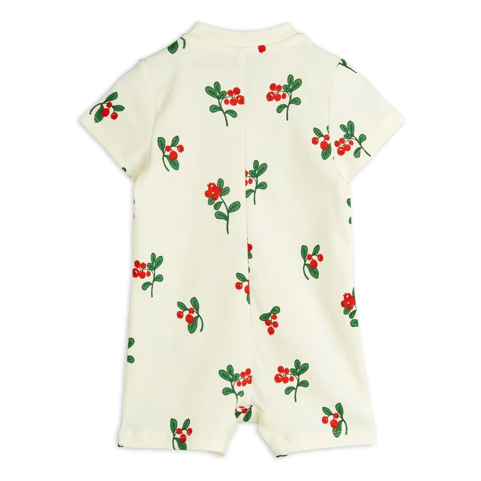 Mini Rodini - Organic cotton floral jumpsuit | Ecru