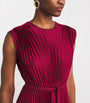 Joseph Volta Knit Weave Plissé Midi Dress