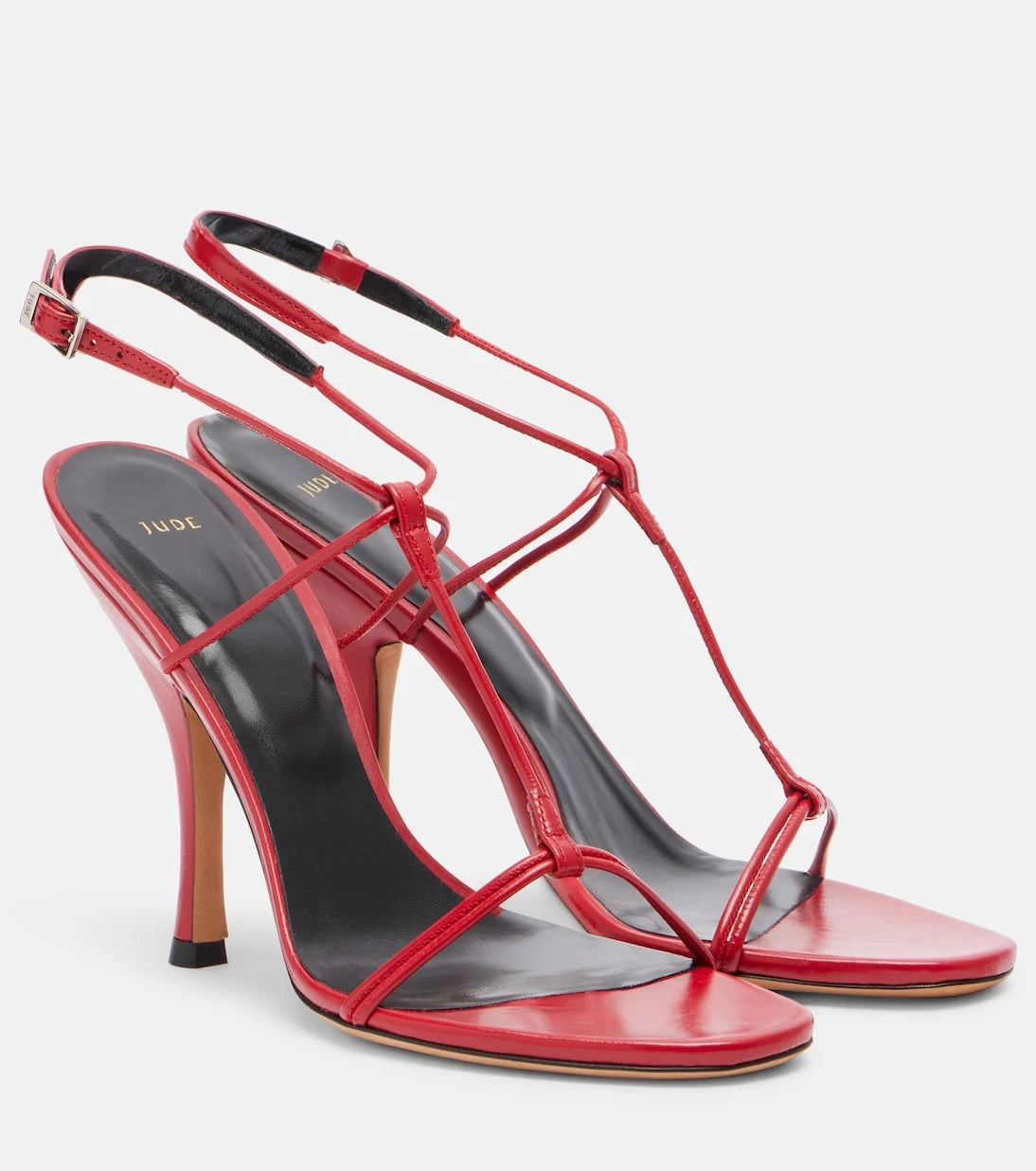 JUDE - Mixer leather slingback sandals