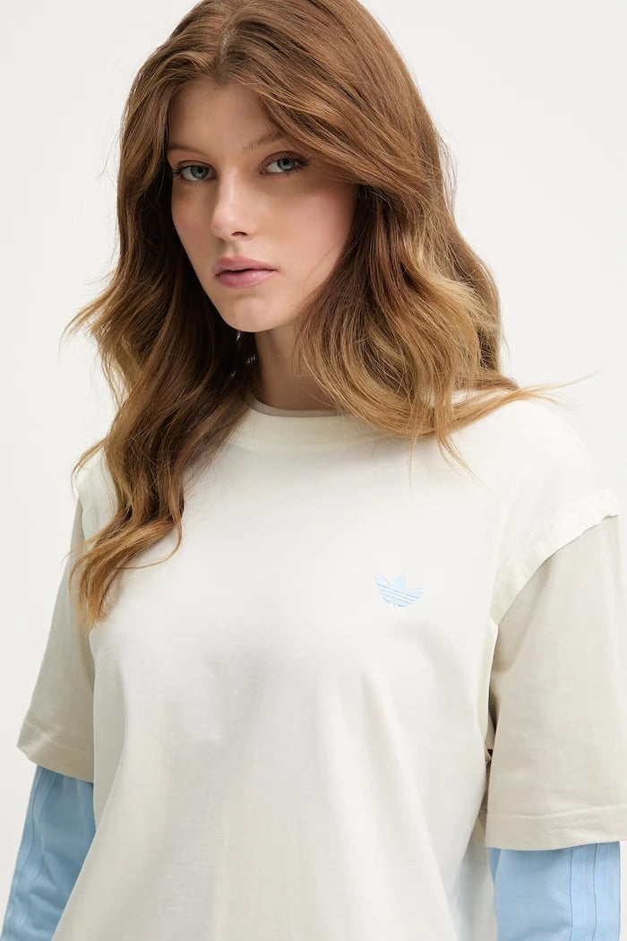 adidas Originals uzun kollu kadın pamuklu bluz