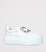 Roger Vivier White Leather Viv’ Up Sneakers