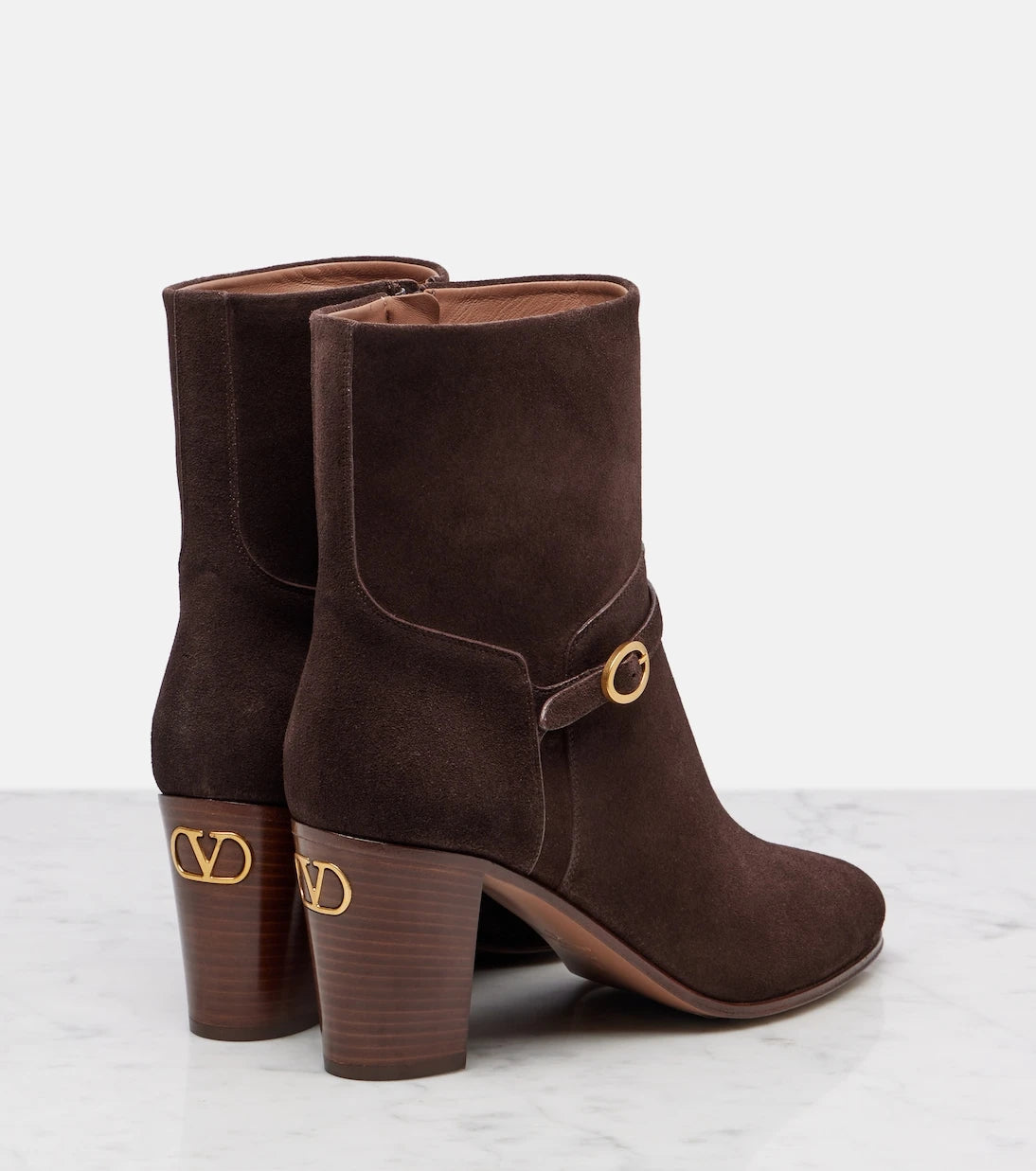 Valentino Garavani - Pattie 75 suede ankle boots