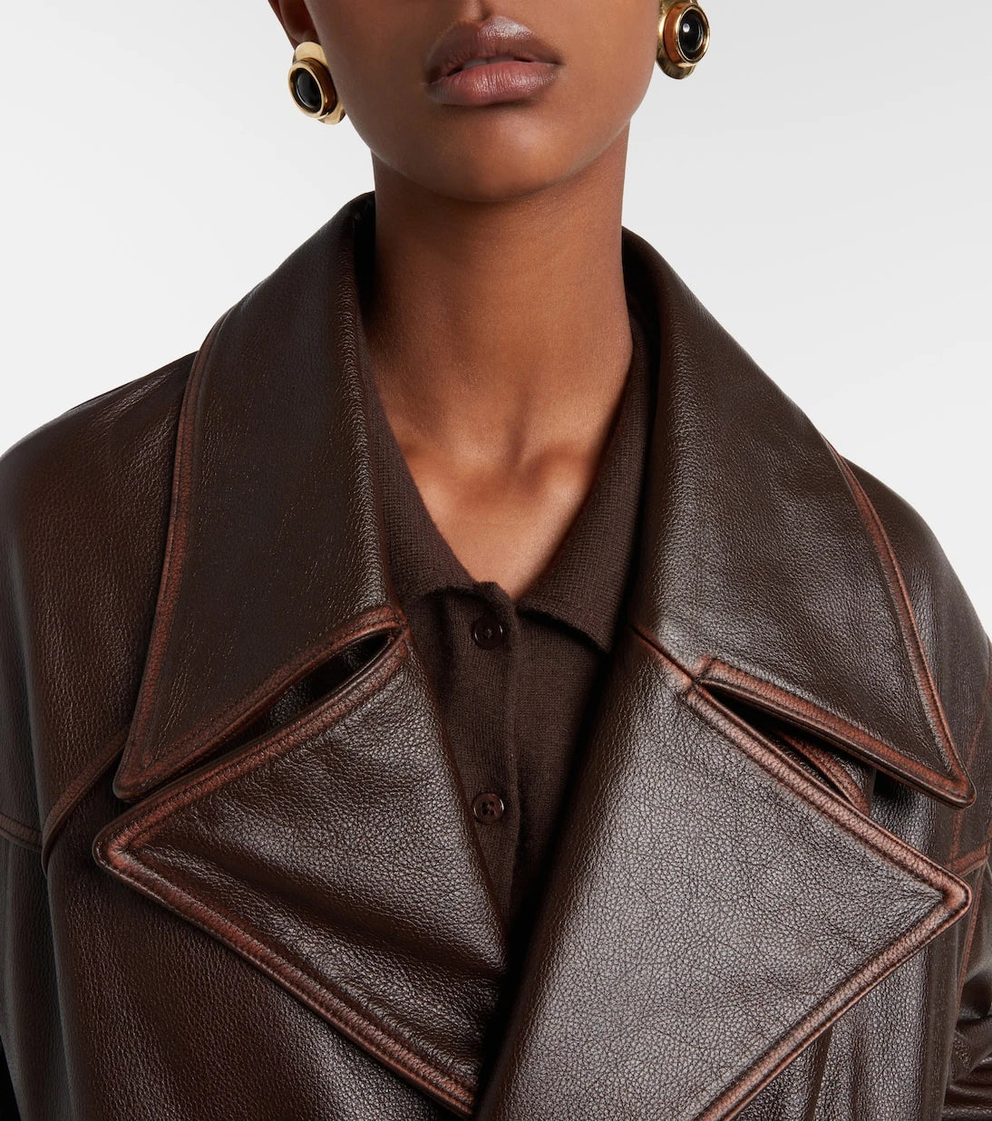 Jacques Wei - Leather biker jacket