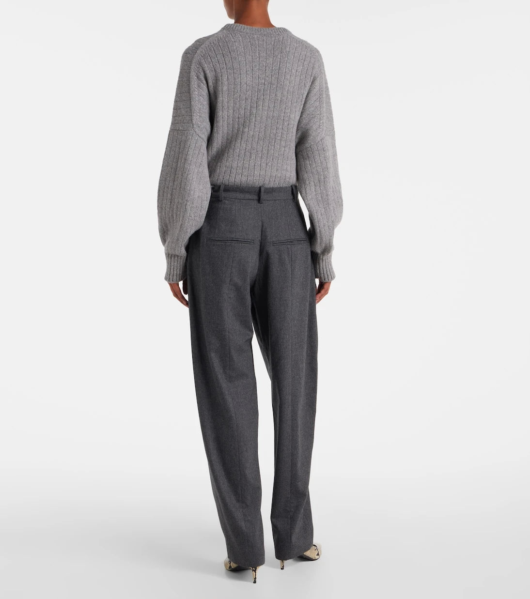 Khaite - Dugan high-rise wool tapered pants
