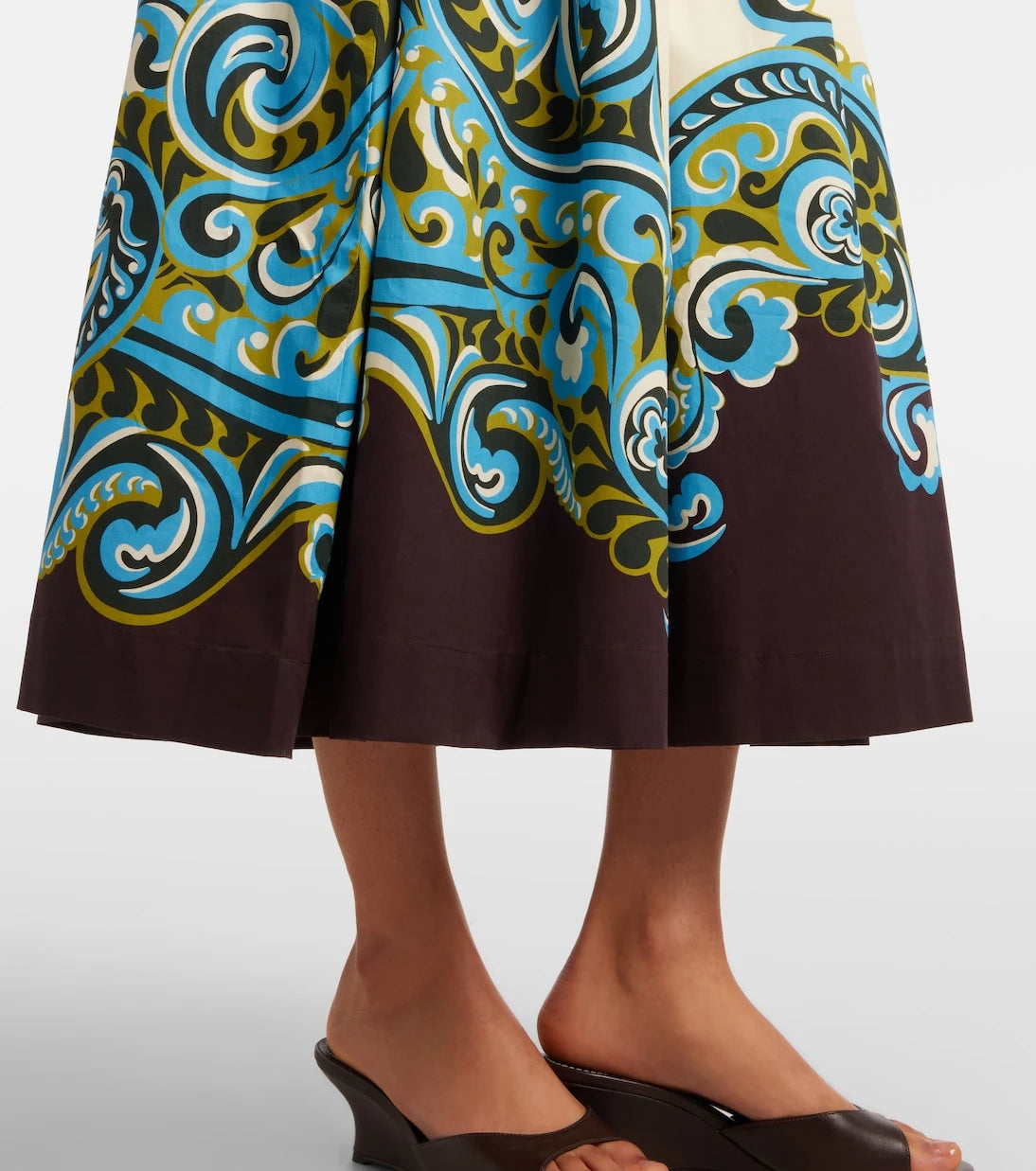 Alémais - Natalia printed cotton midi dress