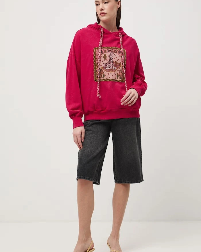 Medicine kadın pamuklu kapüşonlu sweatshirt