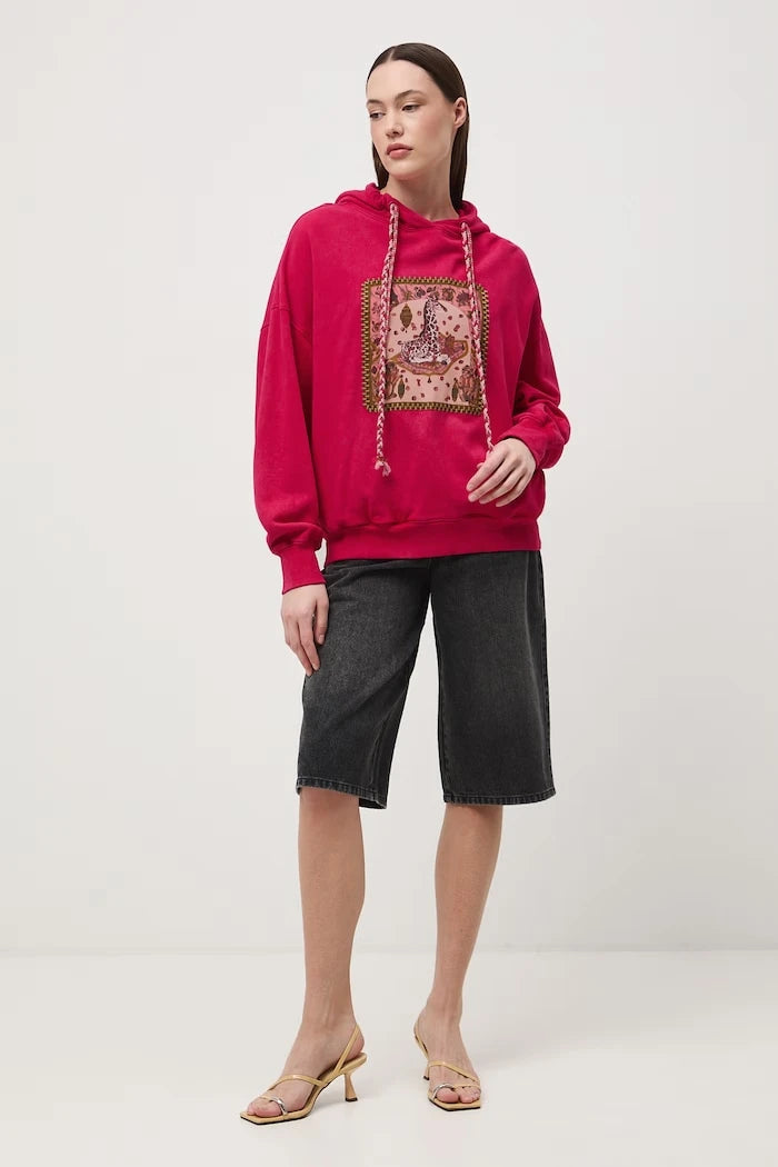 Medicine kadın pamuklu kapüşonlu sweatshirt