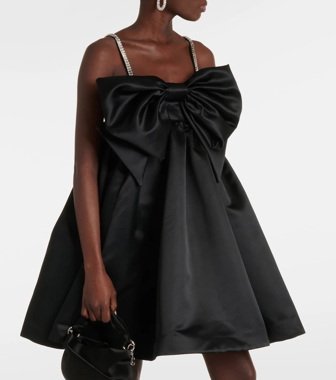 Nina Ricci - Bow-detail satin minidress