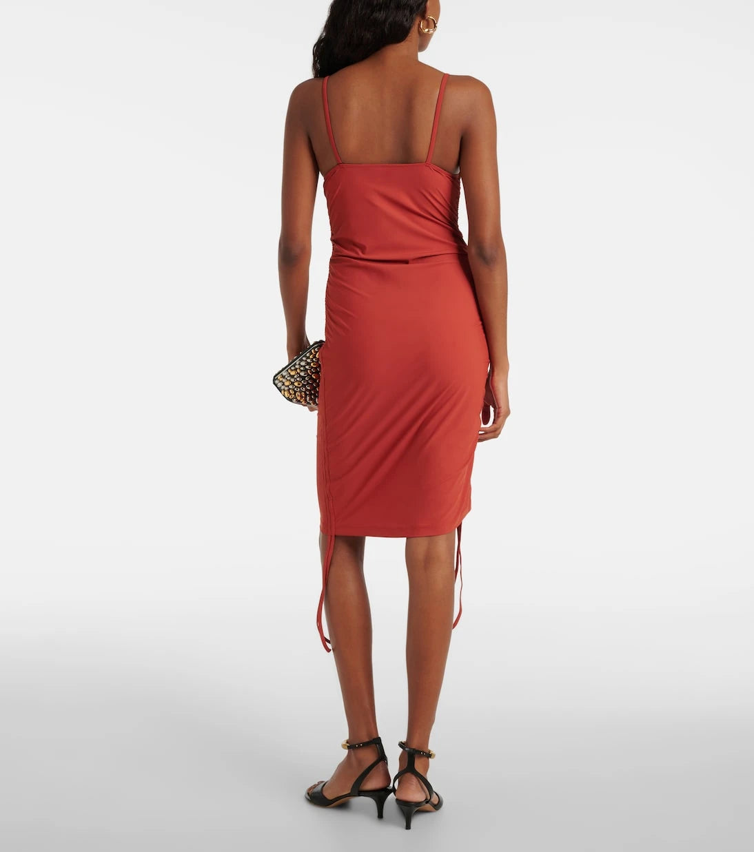 Christopher Esber - Nebular ruched cutout midi dress