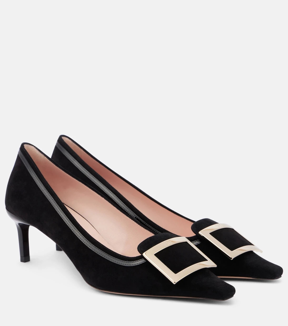 Roger Vivier - حذاء فيف كانارد 55 من جلد الشمواه بكعب عالٍ