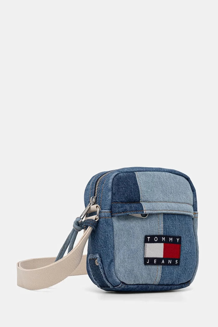 Tommy Jeans erkek denim omuz çantası