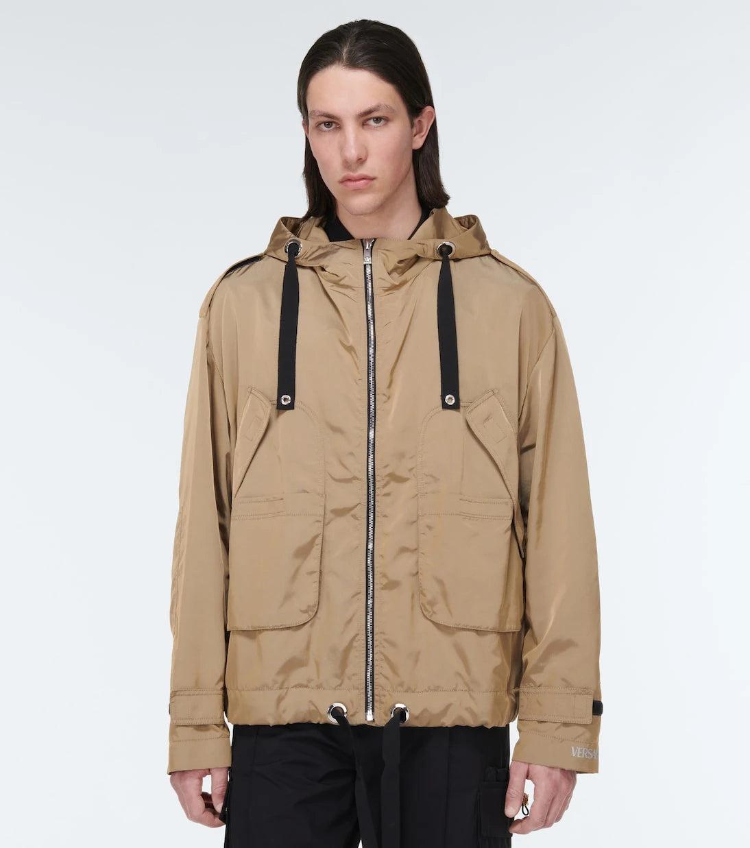 Versace - Hooded nylon jacket