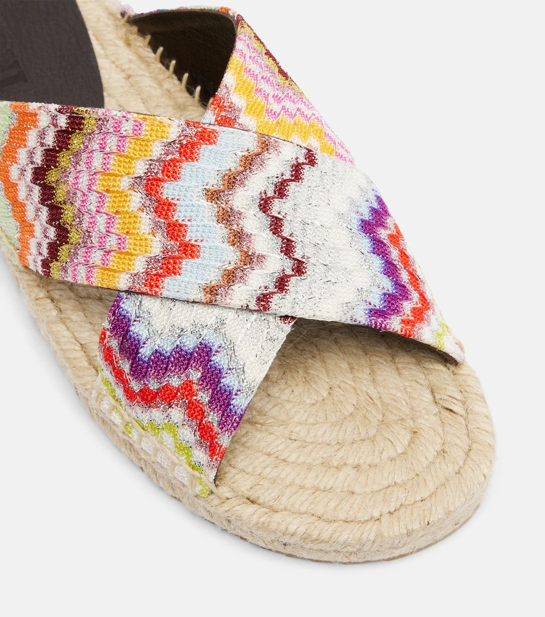Missoni - Harlow Zigzag lamé espadrille sandals