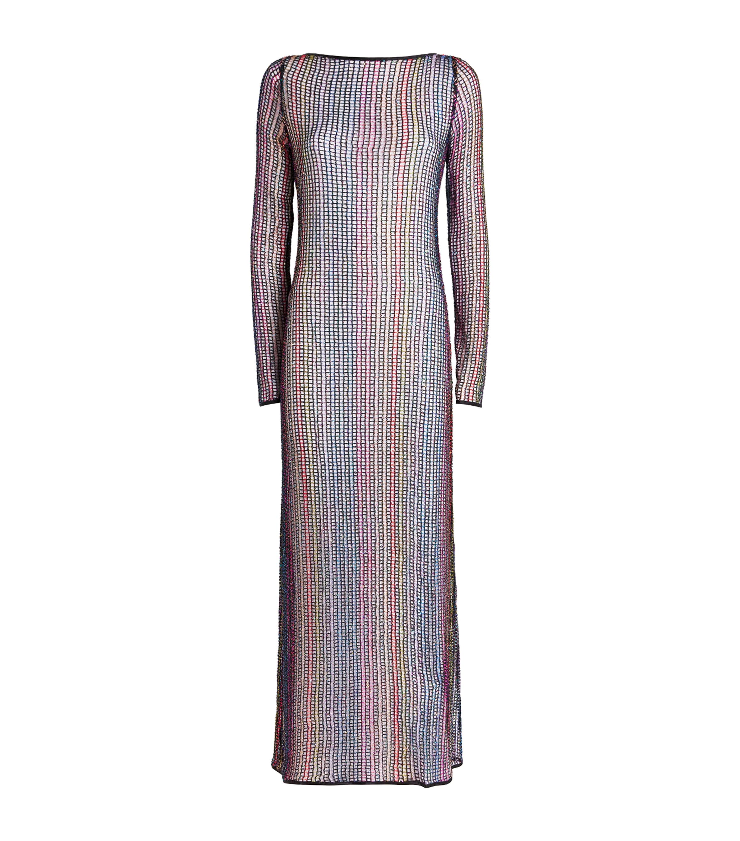 Missoni Multi Sequin-Embellished Sheer Maxi Dress