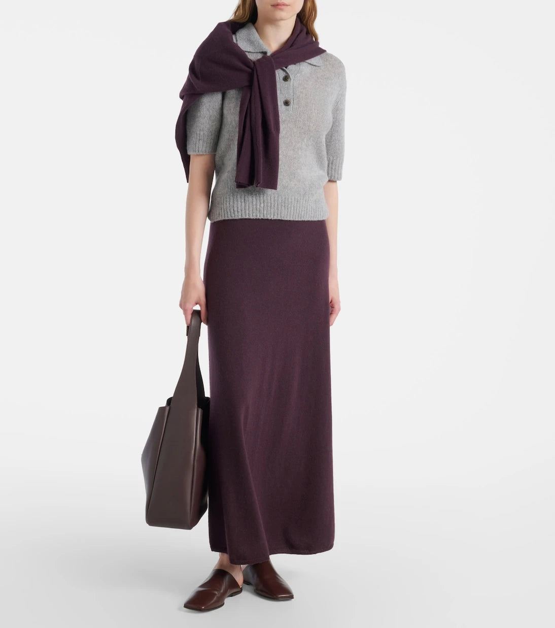 Lisa Yang - Masy cashmere and silk polo shirt