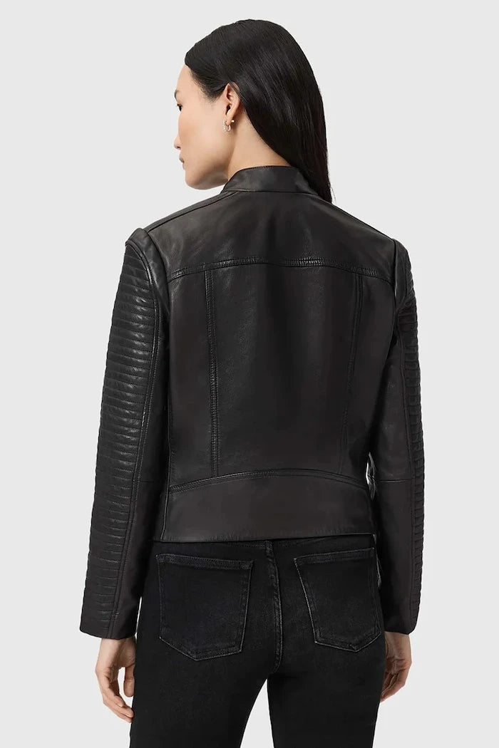 Кожено яке AllSaints RAUL