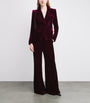 L'Agence Purple Velvet Marie Double-Breasted Blazer