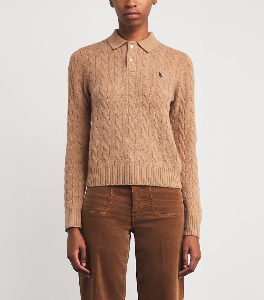Wool-Cashmere Cable-Knit Sweater