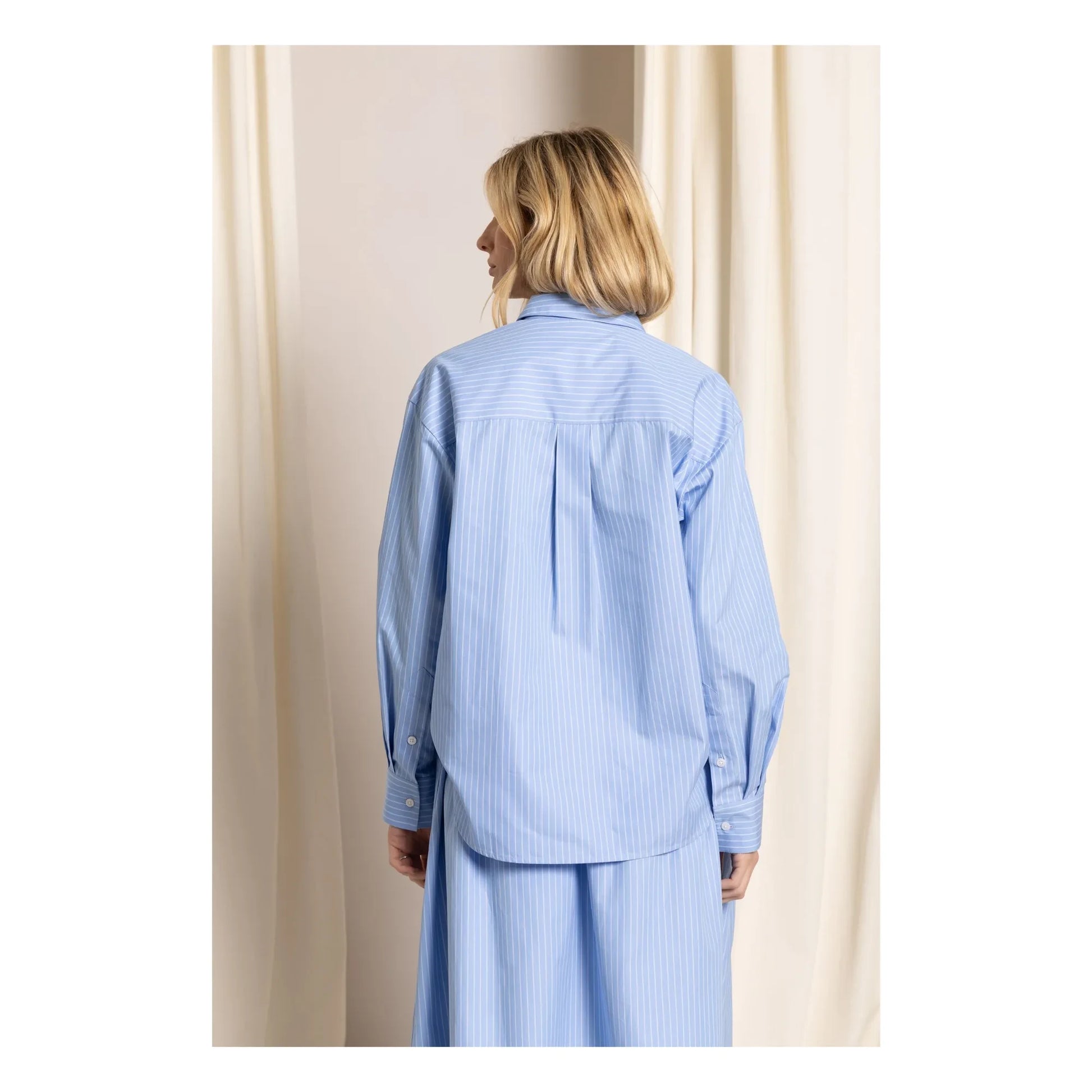 Smallable Woman - Kanel Striped Shirt | Light blue