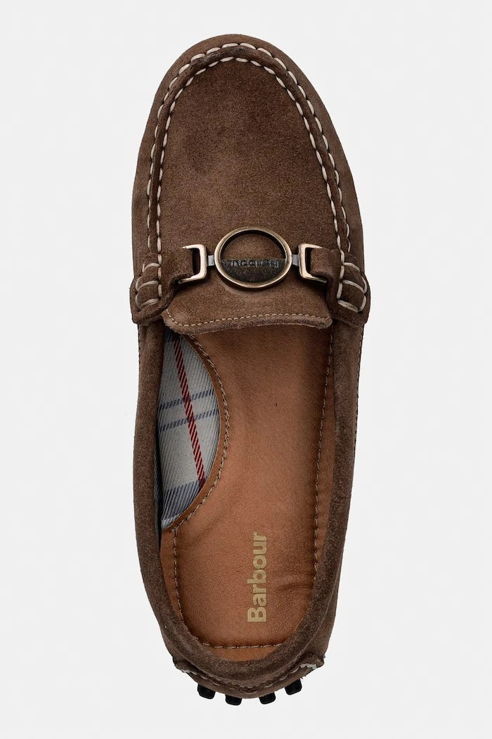 Barbour мокасини дамски от велур Laire