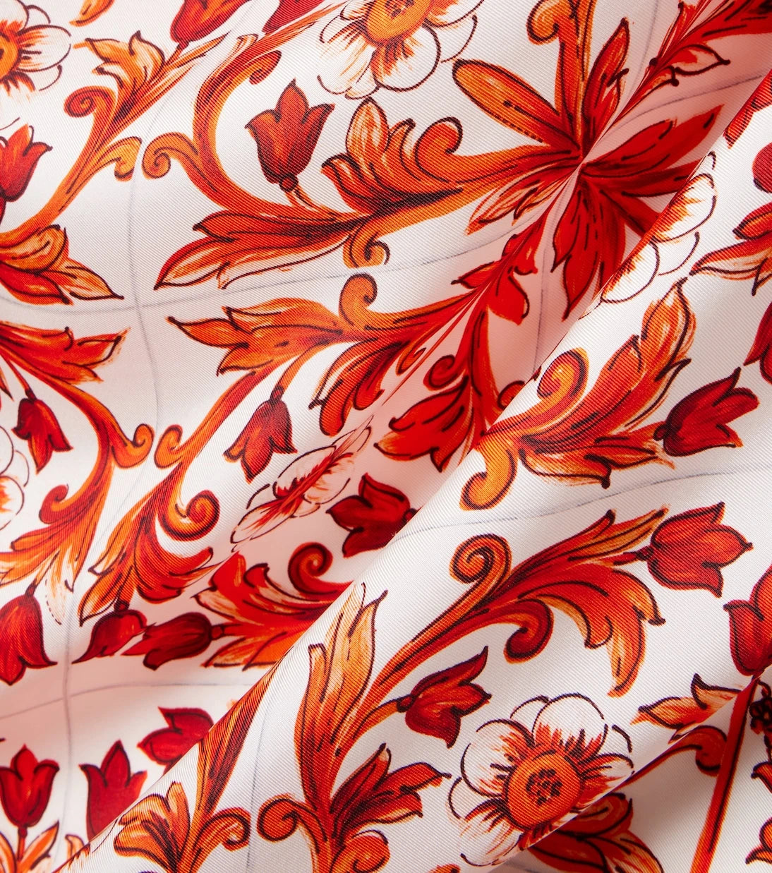 Dolce&Gabbana - Majolica silk twill scarf