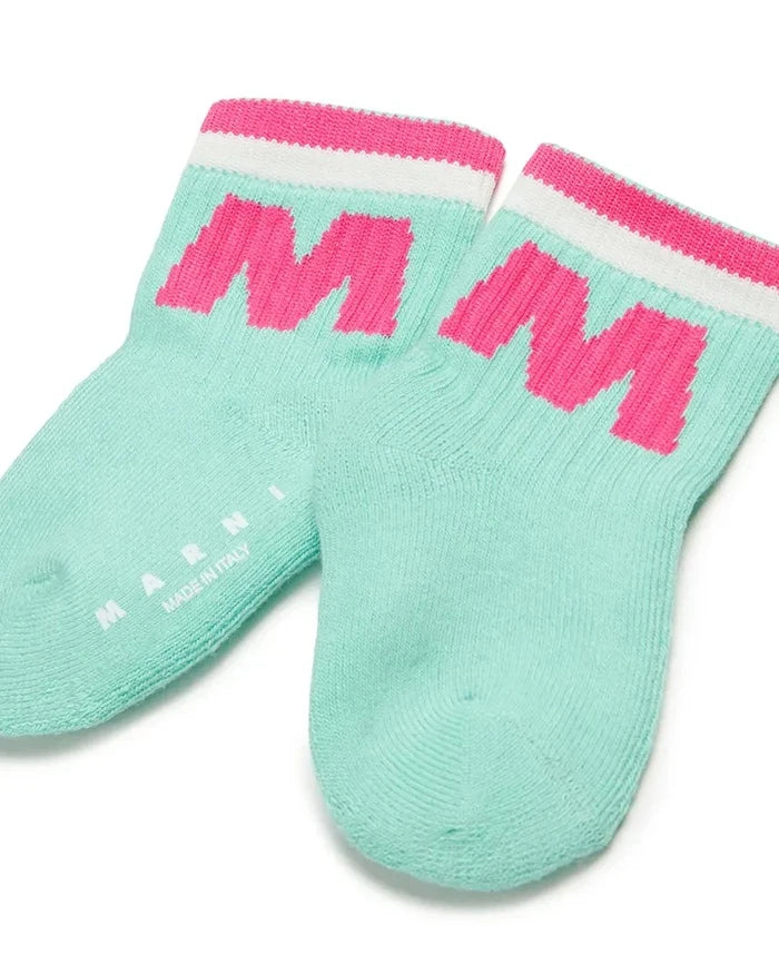 Детски чорапи Marni MZ35B SOCKS
