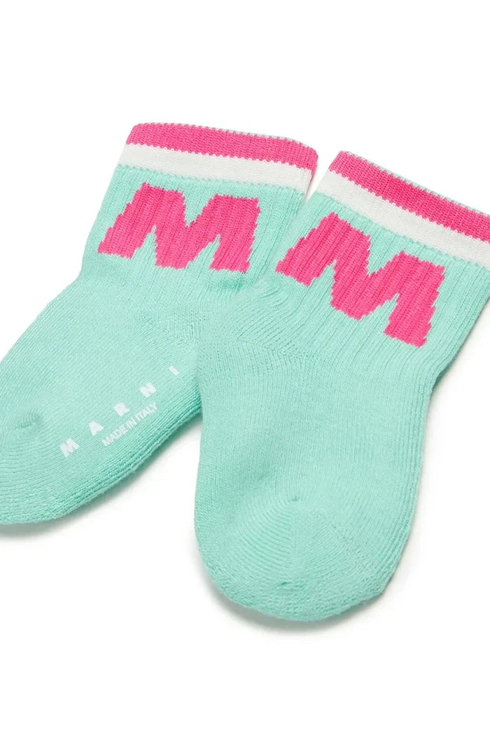Детски чорапи Marni MZ35B SOCKS