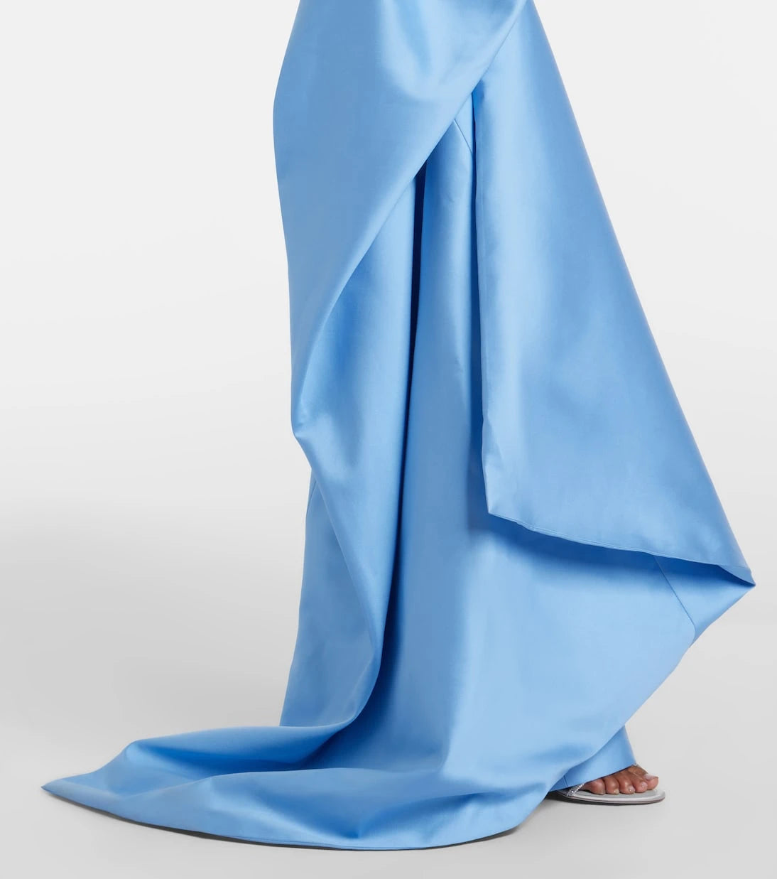 Monique Lhuillier - Draped asymmetric bustier gown