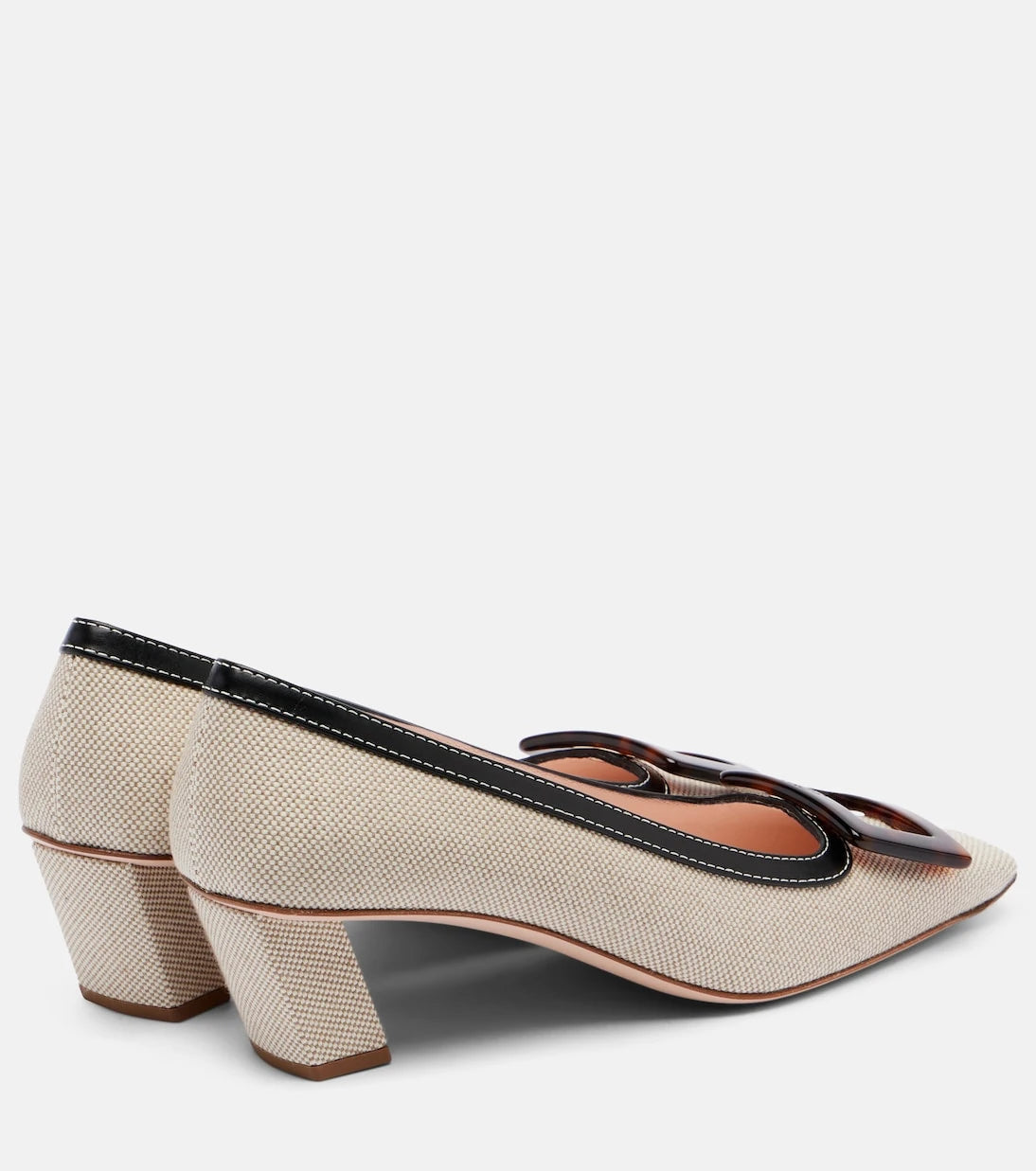 Roger Vivier - Belle Vivier 45 canvas pumps