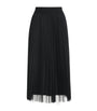 Fabiana Filippi Black Pleated Midi Skirt