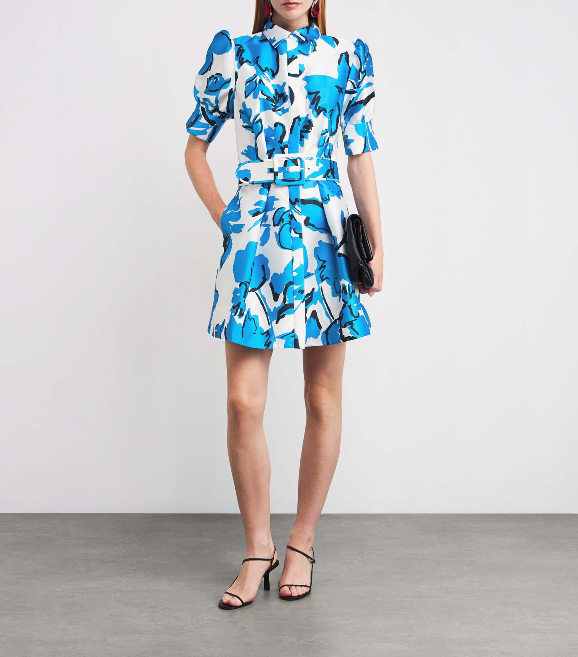 Rebecca Vallance Multi Sapphira Mini Shirt Dress