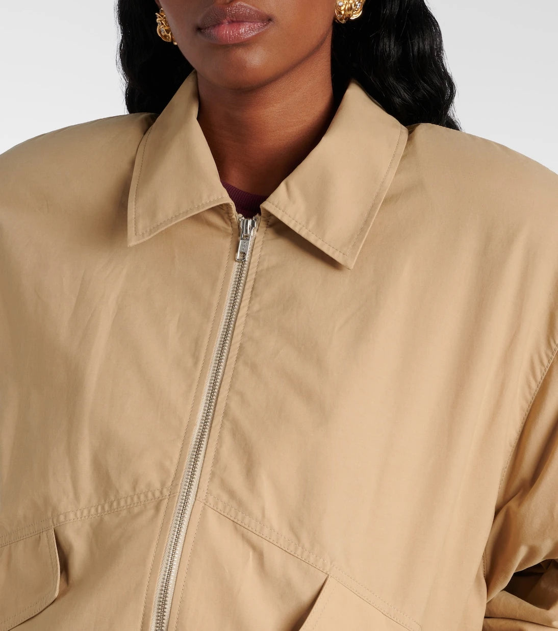 Magda Butrym - Oversized cotton-blend bomber jacket