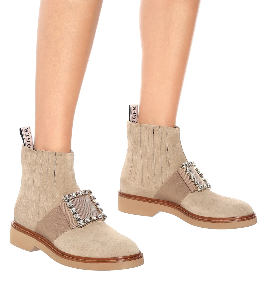 Roger Vivier - حذاء الكاحل Viv’ Rangers من الشامواه