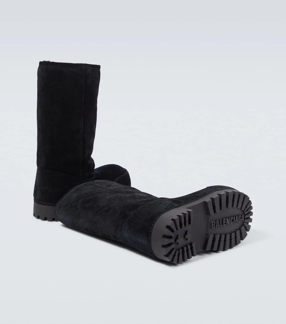 Balenciaga - Alaska Fur High suede boots