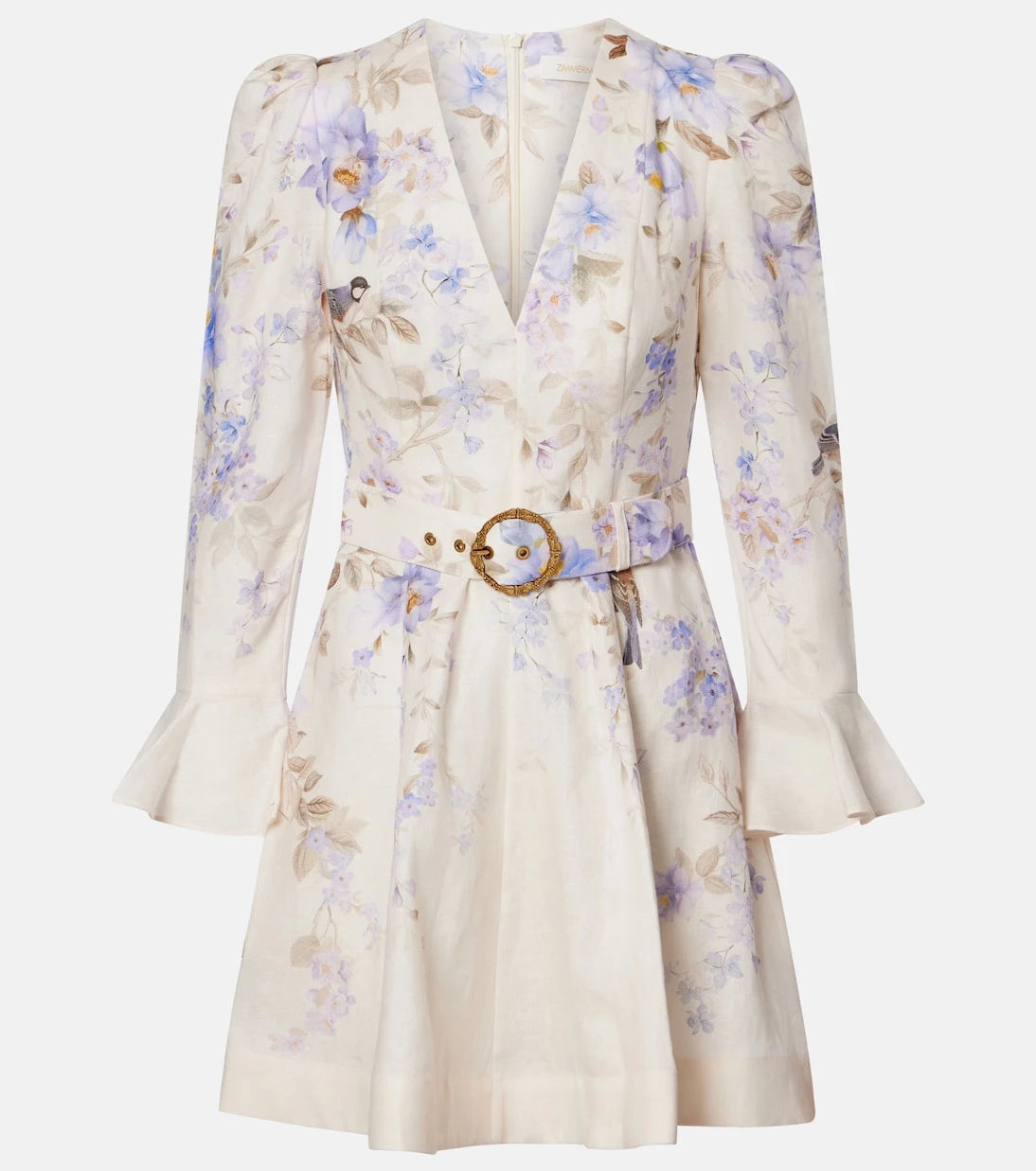 Zimmermann - Luna floral linen minidress